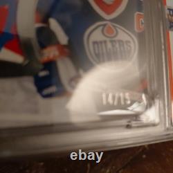 2022 The Cup Wayne Gretzky Scripted Sticks /15 MEM Auto PSA 8