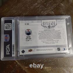 2022 The Cup Wayne Gretzky Scripted Sticks /15 MEM Auto PSA 8