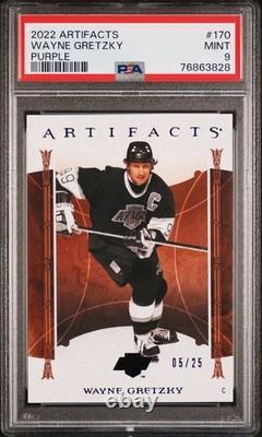 2022 Upper Deck Artifacts #170 Wayne Gretzky Purple /25 Psa 9 Pop 1