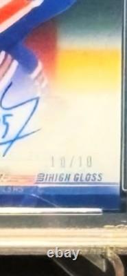 2022 Upper Deck Clear Cut 2021-22 Wayne Gretzky Autograph-high Gloss 10/10 Psa10