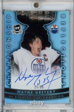 2022 Upper Deck The Cup #cr-wg Wayne Gretzky Champion Reflections Auto /35