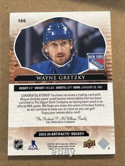 2023-24 Artifacts Emerald Wayne Gretzky #166 New York Rangers /25