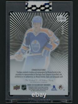 2023-24 UD Clear Cut Outburst Wayne Gretzky Autograph #25/25 Oilers