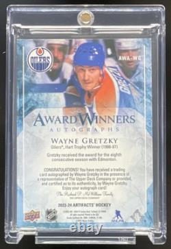 2023-24 Upper Deck Artifacts Award Winners #AWA-WG Wayne Gretzky Auto /25