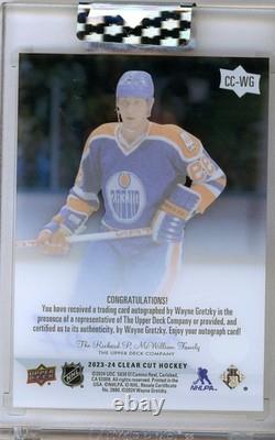 2023-24 Upper Deck Clear Cut Wayne Gretzky Auto SSP