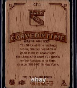 2023-24 Upper Deck Engrained Carved in Time #CT1 Wayne Gretzky