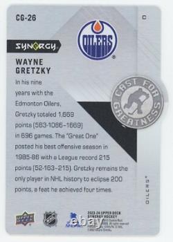 2023-24 Upper Deck Synergy Cast For Greatness Metal Gold Wayne Gretzky 4/10