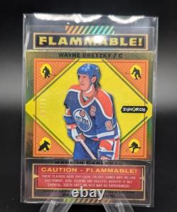 2023-24 Upper Deck Synergy Flammable! Wayne Gretzky FL-10 Acetate Foil Gold /25