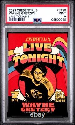 2023 Upper Deck Credentials #LT20 Wayne Gretzky Live Tonight SSP PSA 9