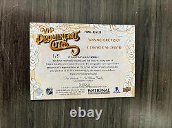 2023 Upper Deck National Connor McDavid / Wayne Gretzky Dual Auto #'d 1/5
