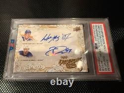 2023 Upper Deck Prominent Cuts Dual Vip Autograph Connor Mcdavid / Wayne Gretzky