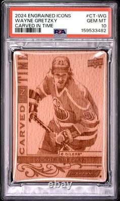 2024-25 Engrained Icons #CT-WG Wayne Gretzky Carved In Time PSA 10 POP1