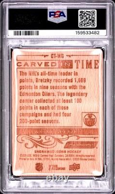 2024-25 Engrained Icons #CT-WG Wayne Gretzky Carved In Time PSA 10 POP1