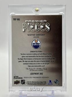2024-25 UD Premier WAYNE GRETZKY Pieces Equipment Bag Relic Oilers HOF 09/35