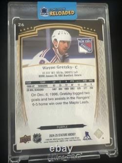 2024-25 UD Stature Hockey Wayne Gretzky Purple 20/25 #26