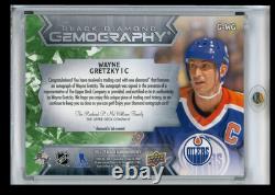 2024-25 Upper Deck Black Diamond Gemography Emerald Wayne Gretzky Auto 1/5 #G-WG
