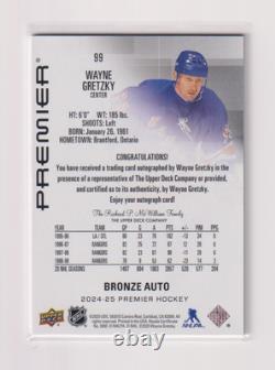 2024-25 Upper Deck Premier Wayne Gretzky Bronze Auto SSP
