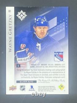 2024-25 Upper Deck Ultimate Collection Wayne Gretzky Silver Auto Rangers