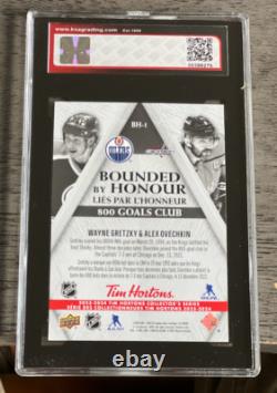 2024 Upper Deck Greatest Duos Gretzky Ovechkin Bh-1 Ksa 9.5