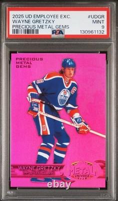 2025 UD Employee Exclusive Wayne Gretzky Precious Metal Gems PMG PSA 9 Pop 1 No^