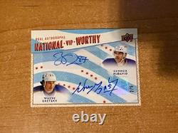 2025 Upper Deck National Wayne Gretzky / Connor McDavid Dual Auto #d 2/5