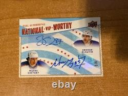2025 Upper Deck National Wayne Gretzky / Connor McDavid Dual Auto #d 2/5