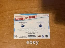 2025 Upper Deck National Wayne Gretzky / Connor McDavid Dual Auto #d 2/5