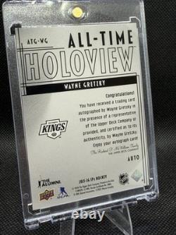 2025 Upper Deck Spx #atg-wg Wayne Gretzky All-time Holoview Auto /10