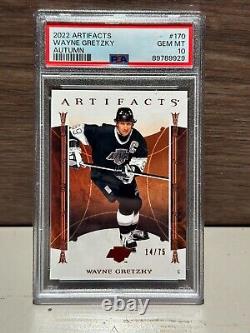 22-23 Wayne Gretzky Upper Deck Artifacts Autumn 14/75 Los Angeles Kings PSA 10