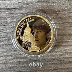 #26/100 2017 Upper Deck Grandeur Wayne Gretzky Coin 1/4oz AU Troy Gold. 9999