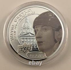 2 Wayne Gretzky Pure Silver Coins 2017 Upper Deck Grandeur. 9999 1 troy oz each