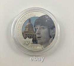 2 Wayne Gretzky Pure Silver Coins 2017 Upper Deck Grandeur. 9999 1 troy oz each