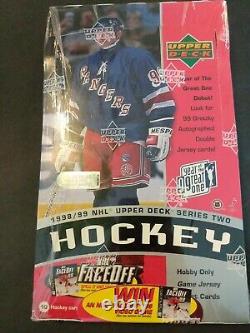 2x 1998-99 UPPER DECK SERIES 2 HOCKEY HOBBY BOXES NEW AND SEALED