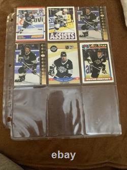 78 Wayne Gretzky Card Lot Mostly Good Condition. Nine Different Pages