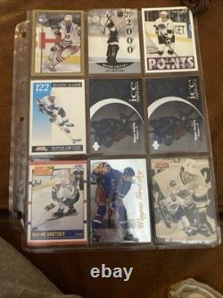 78 Wayne Gretzky Card Lot Mostly Good Condition. Nine Different Pages