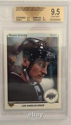 90/91 Upper Deck Promos Wayne Gretzky # 241 BGS 9.5