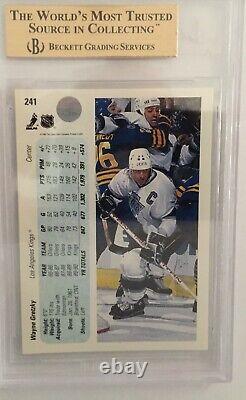 90/91 Upper Deck Promos Wayne Gretzky # 241 BGS 9.5