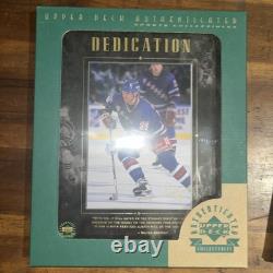 Authenticated Wayne Gretzky Framed Upper Deck Dedication Photo. NHL Licensed