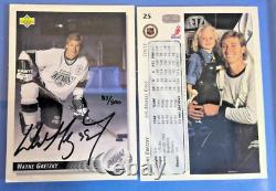 Autographed Wayne Gretzky UD Card #25 Limited series /500