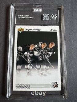 Brett Hull TAG 10 & Wayne Gretzky TAG 8.5. Upper Deck 1991-92