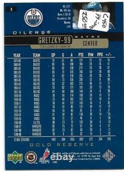 C450 Wayne Gretzky Upper Deck Gold Reserve 1999-2000 #8 $250.00