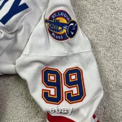 CCM Wayne Gretzky St. Louis Blues 99 Heroes of Hockey Jersey 48 Made Canada
