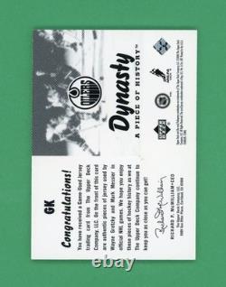 Gretzky, Messier 00-01 Upper Deck Vintage Dynasty A Piece Of History Jersey #GK