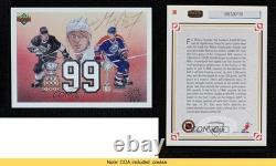 JSA Certified 1991-92 Upper Deck Wayne Gretzky #38 COA Auto HOF READ 0h6