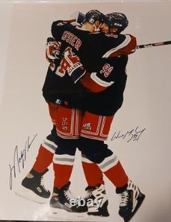 MARK MESSIER & WAYNE GRETZKY /500 DUAL SIGNED AUTOGRAPHED 16x20. UDA STEINER