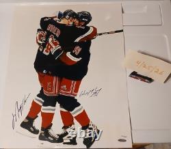 MARK MESSIER & WAYNE GRETZKY /500 DUAL SIGNED AUTOGRAPHED 16x20. UDA STEINER