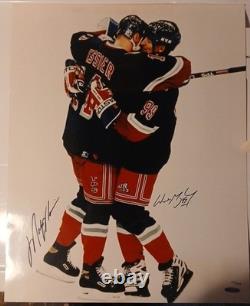 MARK MESSIER & WAYNE GRETZKY /500 DUAL SIGNED AUTOGRAPHED 16x20. UDA STEINER