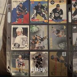 Nhl hockey cards topps upper deck Wayne Gretzky Mario lemieux pro set young gun