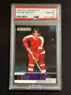 PSA 10 #1 Wayne Gretzky 1999 Upper Deck Prospects CHL Pre Rookie Tribute HOF