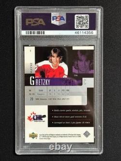 PSA 10 #1 Wayne Gretzky 1999 Upper Deck Prospects CHL Pre Rookie Tribute HOF